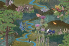 Alladale Highlands wallpaper in Dark Tweed - Botanical/ Scottish Wilderness