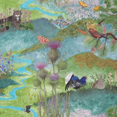 Papel pintado Alladale Highlands en Equinox - Botánico/Silvestre Escocés