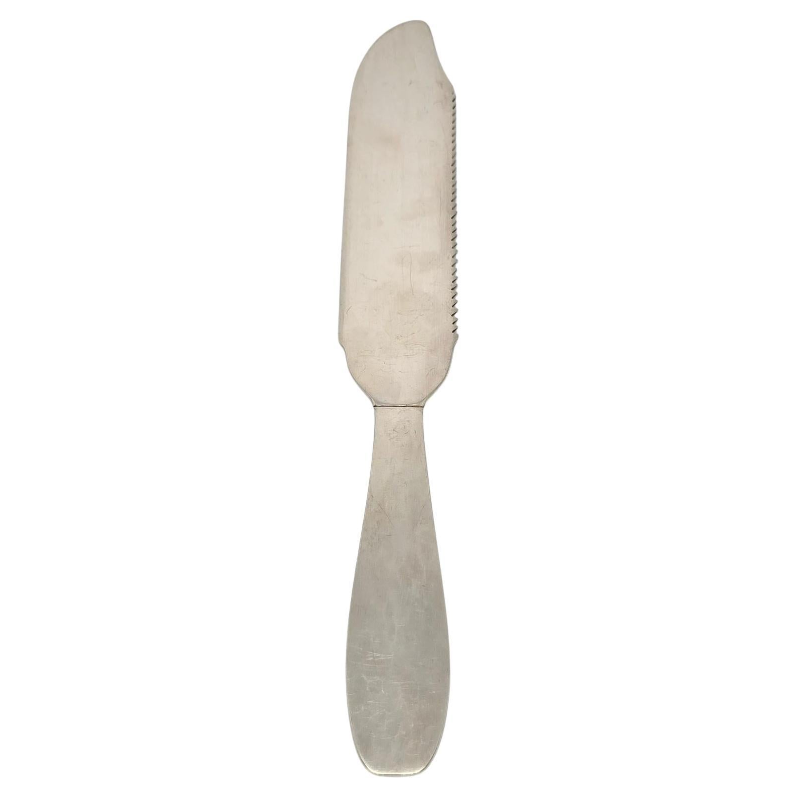 Allan Adler Hammered Sterling Silver Cake Saw Knife #19929