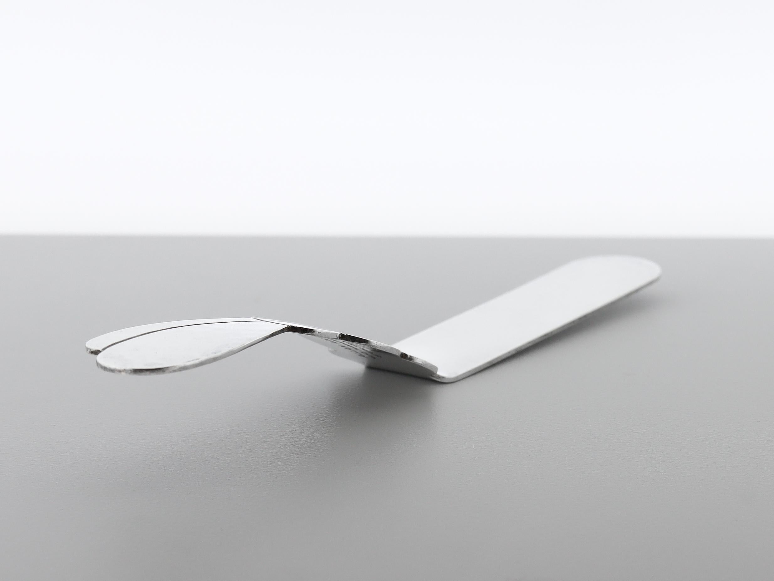 Allan Adler 3 pièces Lapin en argent sterling martelé à la main Ensemble de couverts pour bébés / jeunes en vente 2