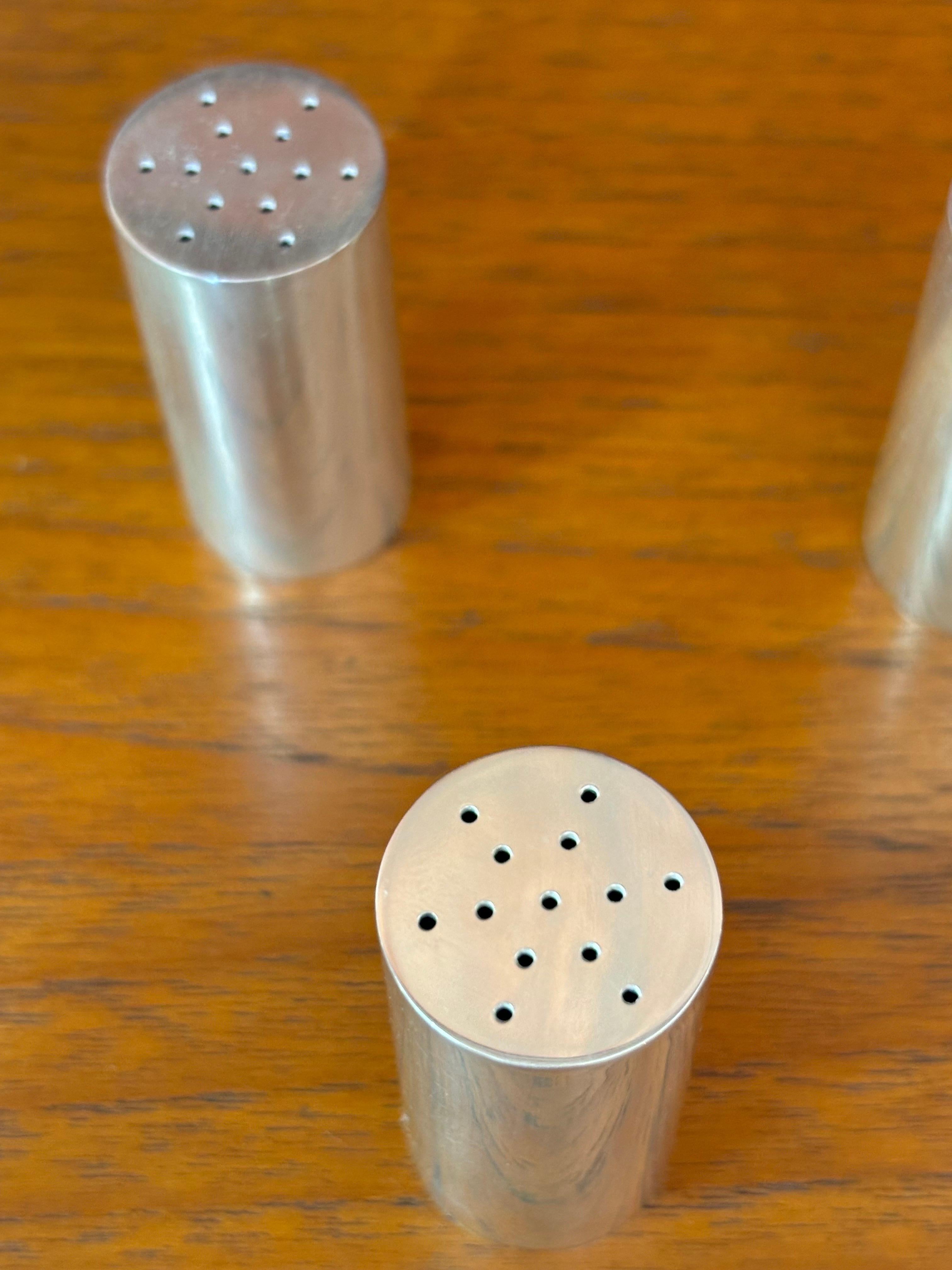 Americano Shakers in argento per pepe di Allan Adler in vendita