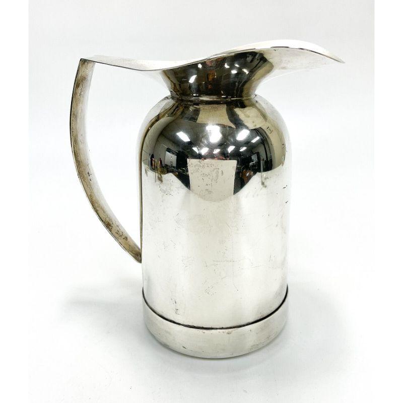 Allan Adler Sterling Silver and Glass Modernist Carafe In Good Condition For Sale In Gardena, CA
