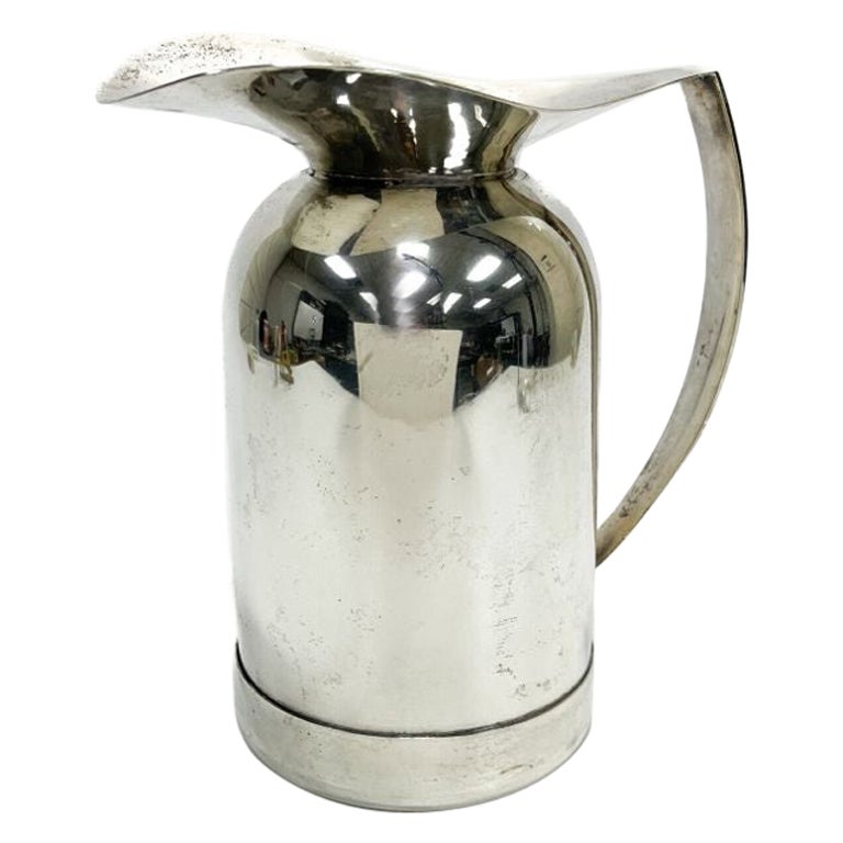 Allan Adler Sterling Silver and Glass Modernist Carafe For Sale