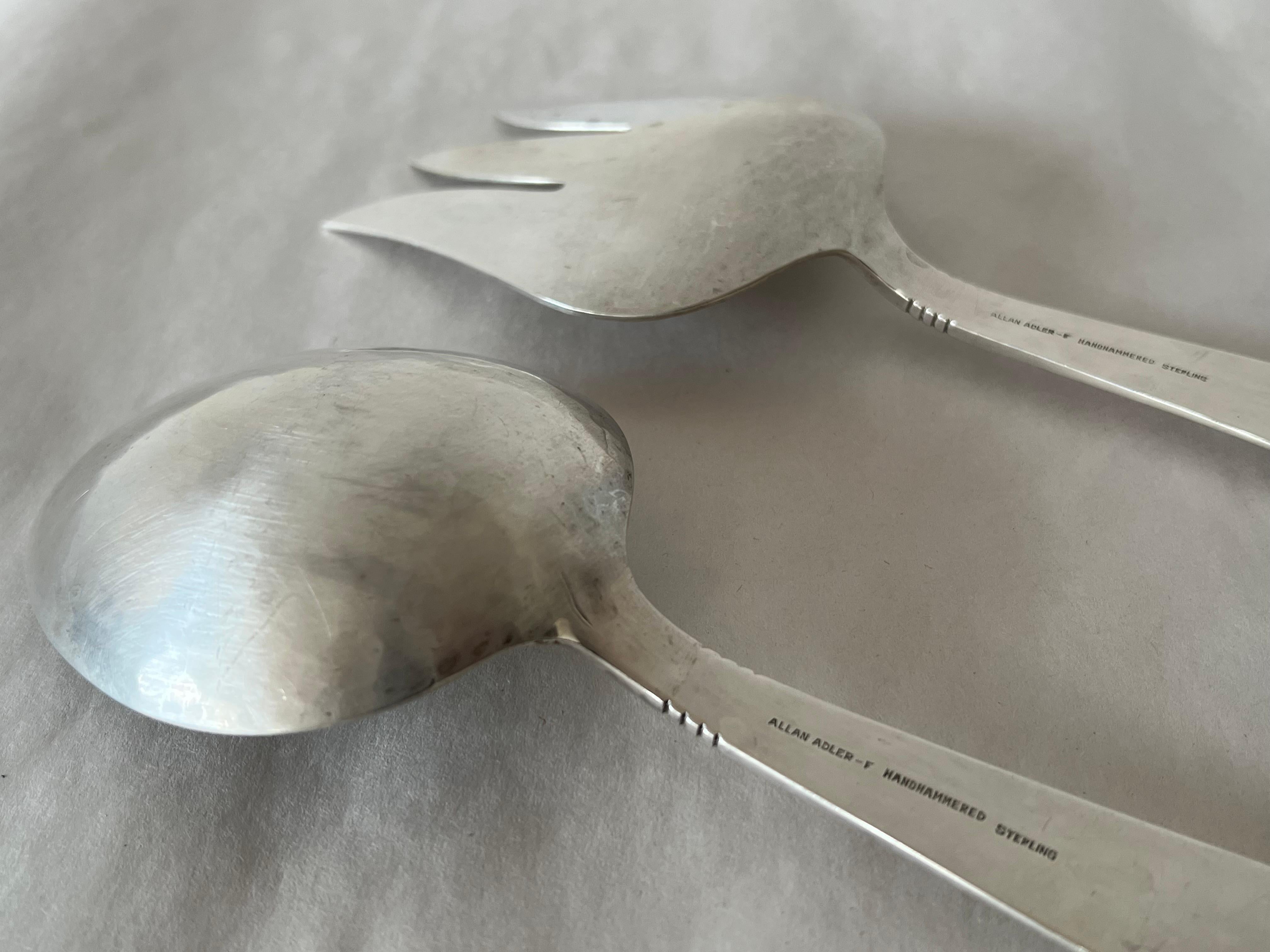 Allan Adler Cubiertos de Plata de Ley ca' 1960's mediados del siglo XX en venta