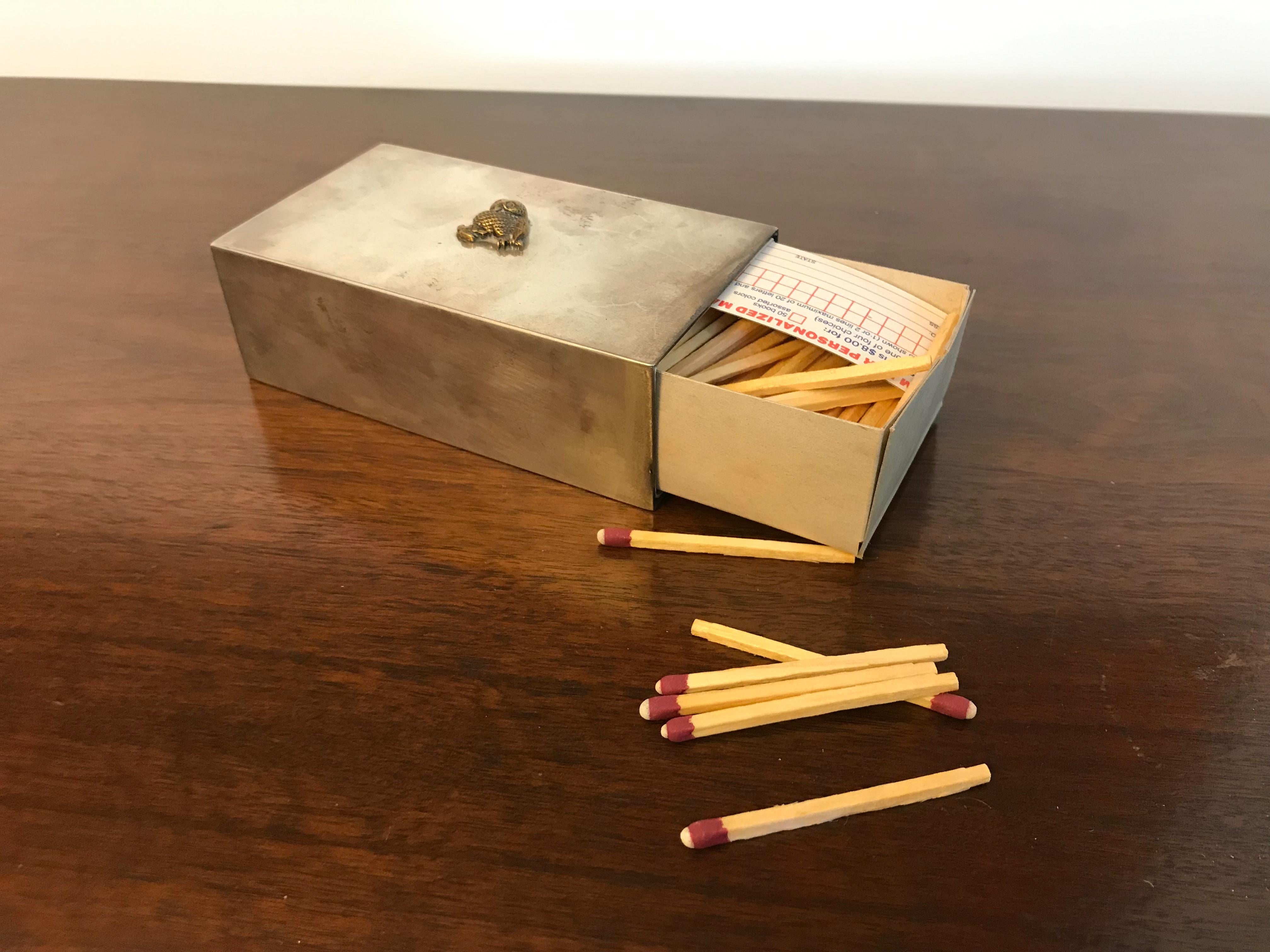 Hand-Crafted Allan Adler Sterling Silver Match-Box or Other For Sale