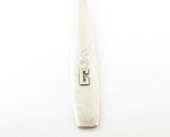 Allan Adler Swedish Modern Sterling Hand-Hammered Serving Fork