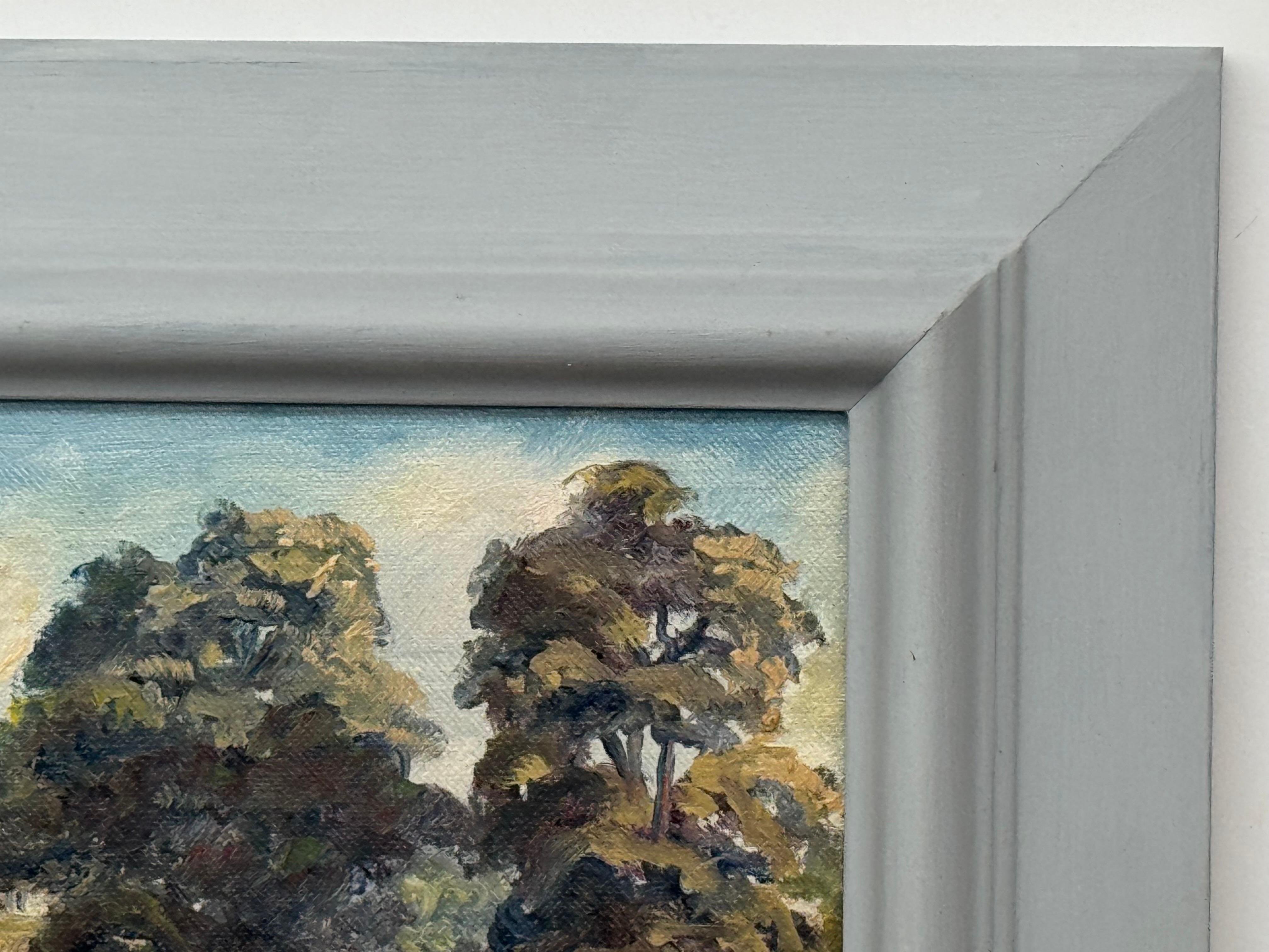 Figuras en un bosque junto a la orilla de un río en Irlanda del Norte por un artista del siglo XX en venta 3