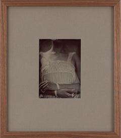 "Neptunian Haze 4" , 2014 Tintype Portrait Photograph of a Woman's Bust & Hands