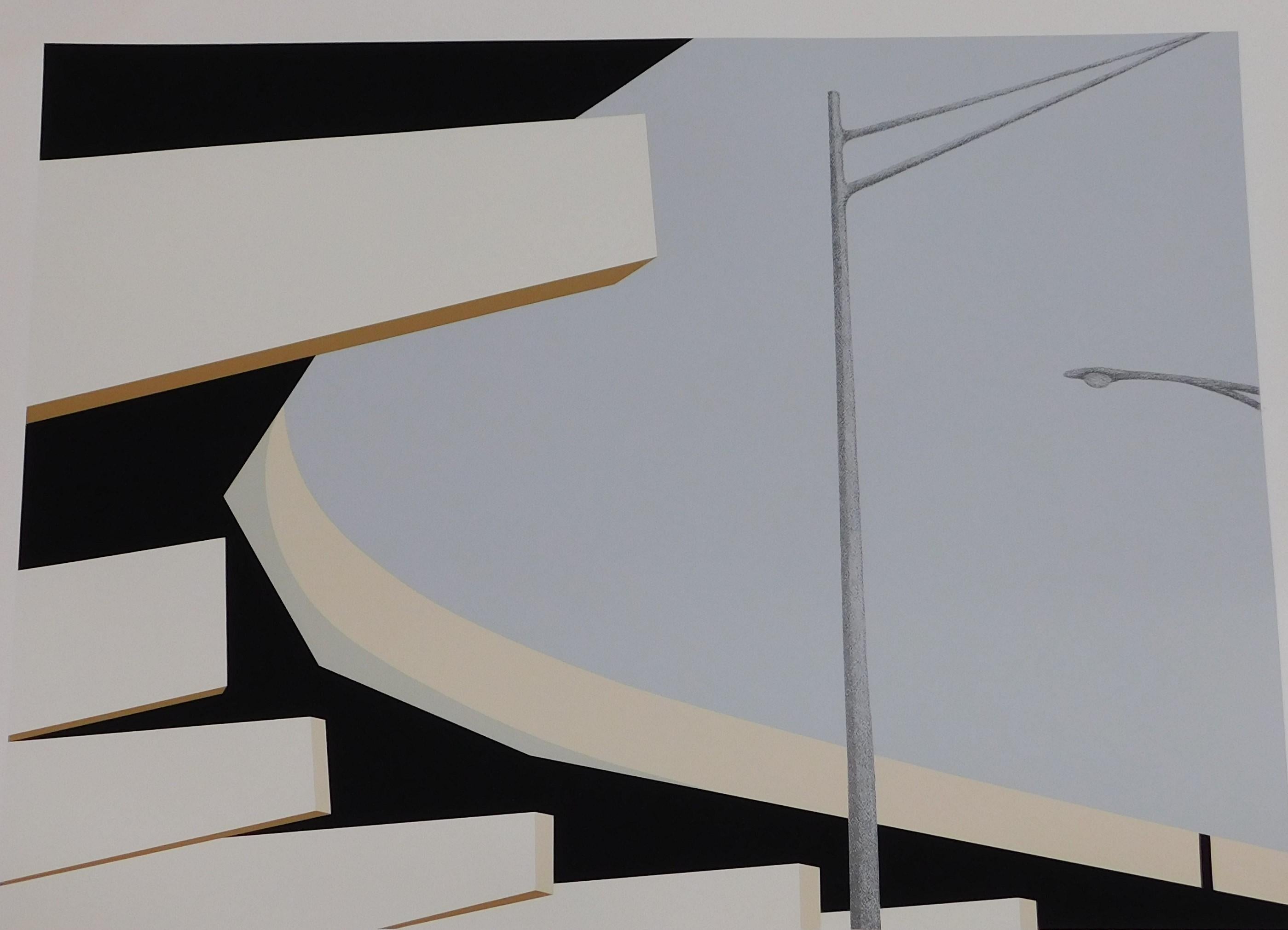 American Allan D'Arcangelo '1930-1998' 1979 Signed and Numbered Serigraph Print For Sale