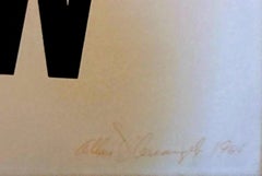 Paris Review (Lt. Ed. S/N) 1960s print by renowned Pop Artist abstract landscape