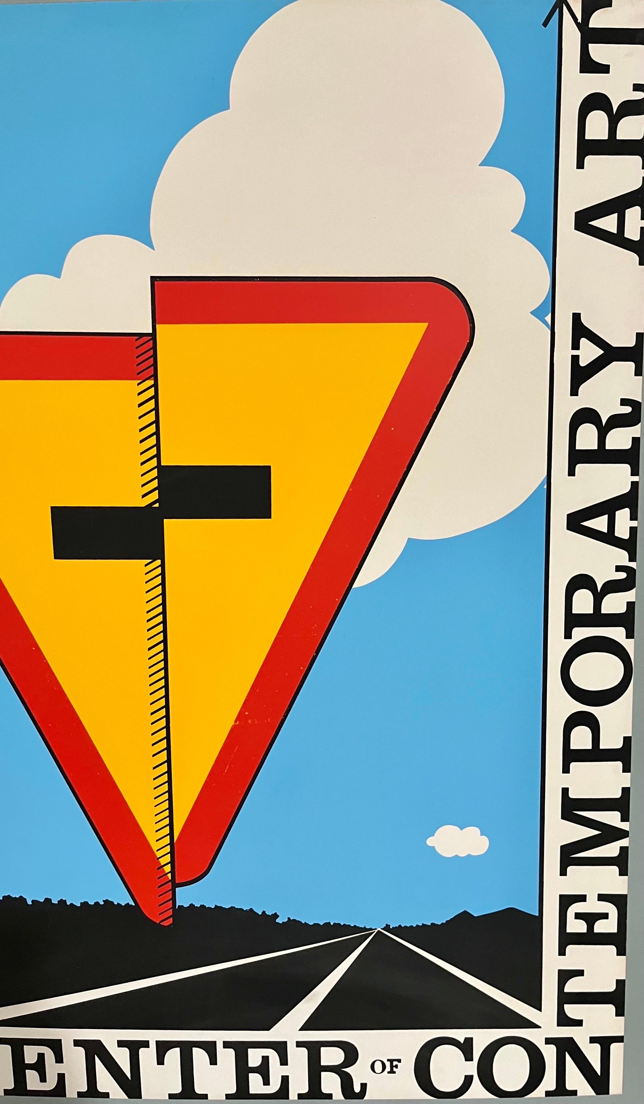 Pop Art Aspen Road Sign D'arcangelo Siebdruck Chiron Press Vintage-Kunstplakat im Angebot 1