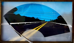 Seltene minimalistische Mod Pop Art Allan D'Arcangelo Mixed Media-Skulptur Collage, 1978