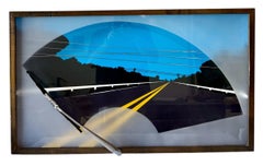 Rare 1978 Minimalist Mod Pop Art Allan D'Arcangelo Mixed Media Sculpture Collage