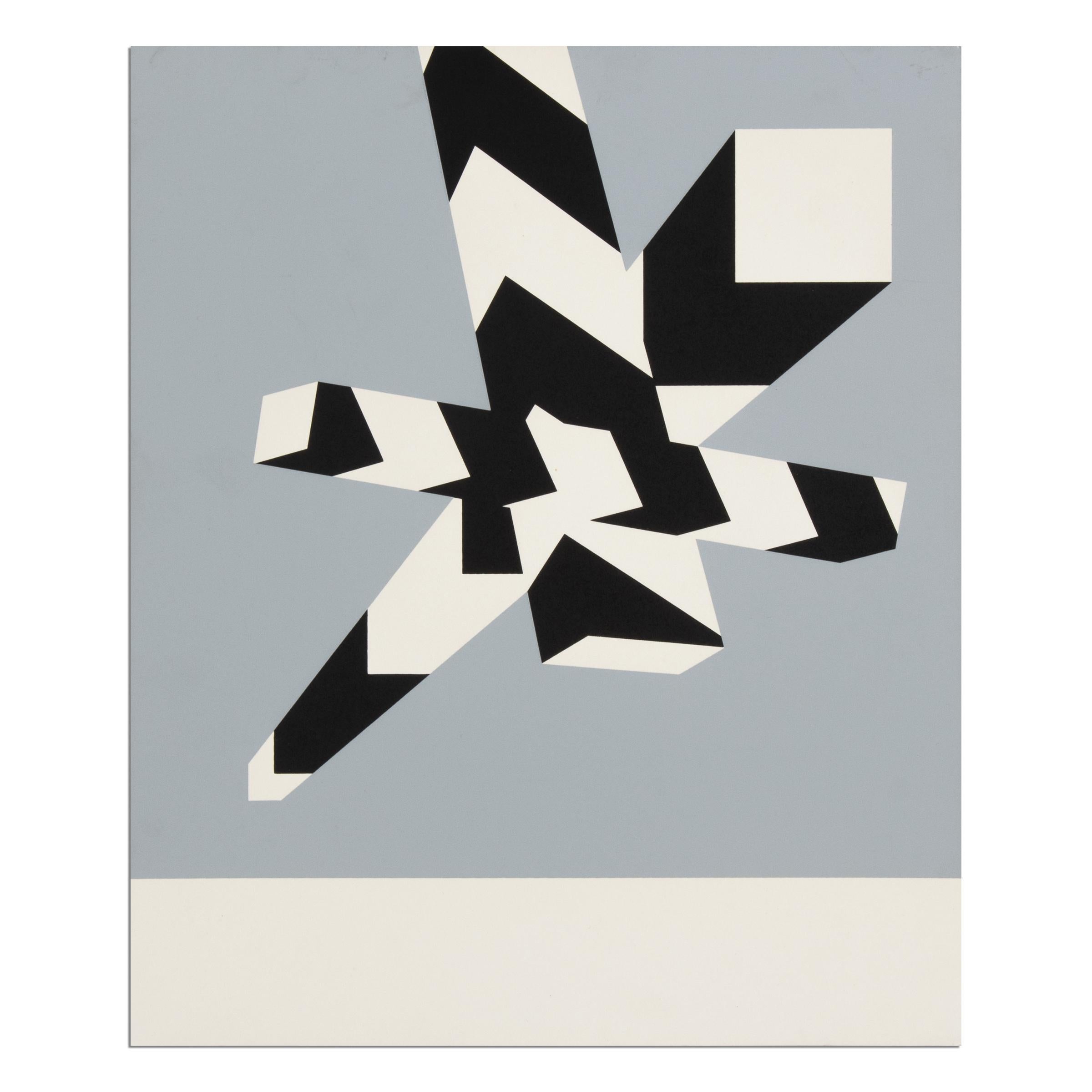 Allan D'Arcangelo, Ohne Titel – Siebdruck von 1969, Abstrakte Kunst, Pop Art