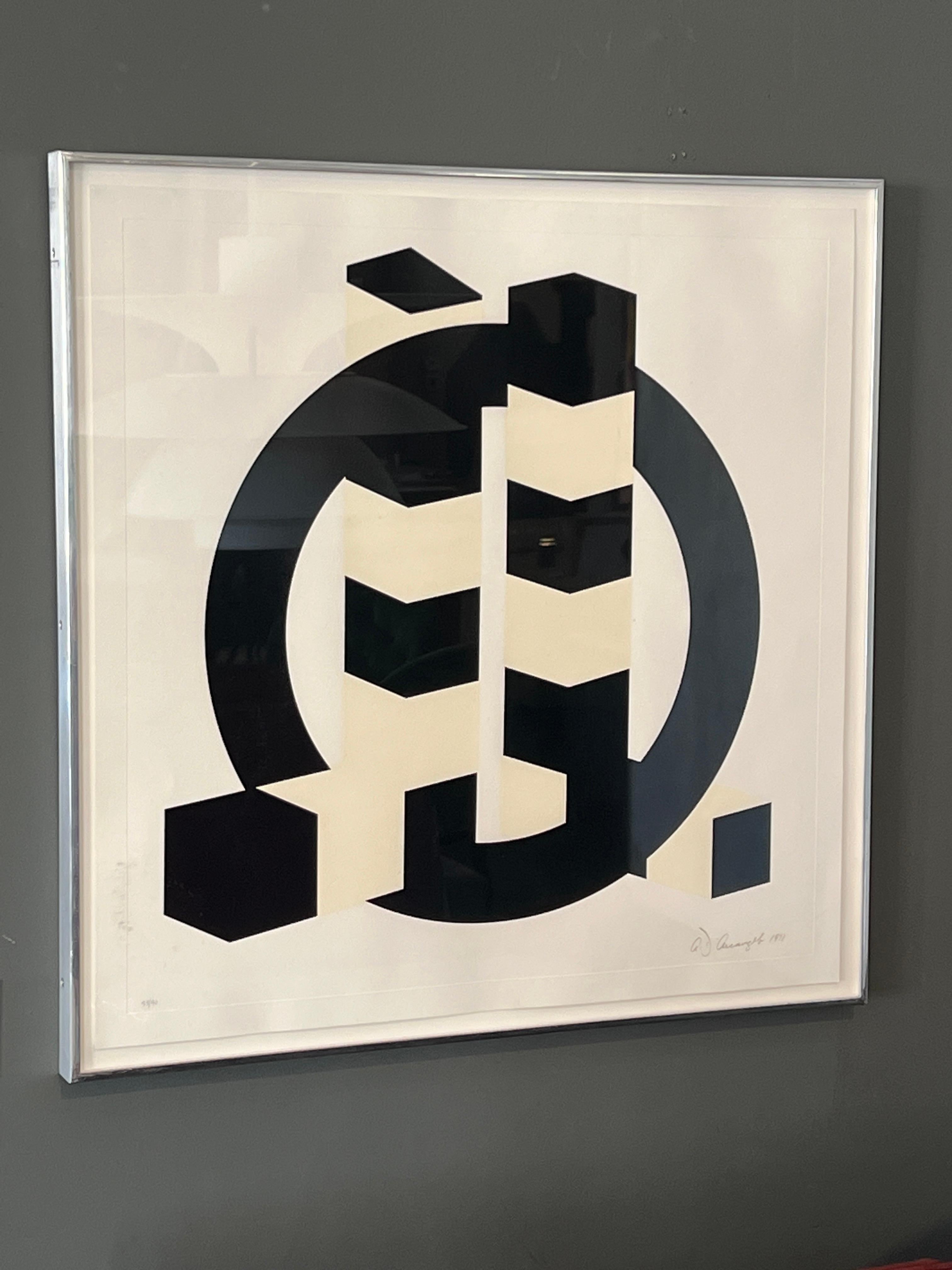 Allan D'Arcangelo Lithograph 'Constelation 1'  In Good Condition For Sale In Dallas, TX