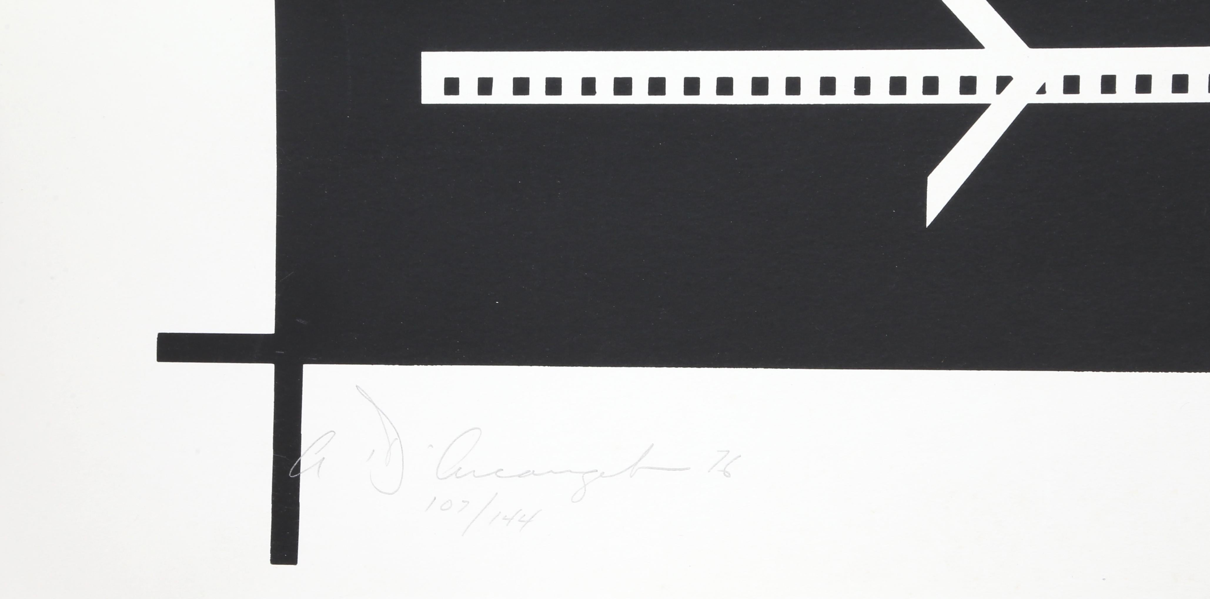 14th New York Film Festival, Pop-Art-Seidenschirm von Allan D'Arcangelo im Angebot 4