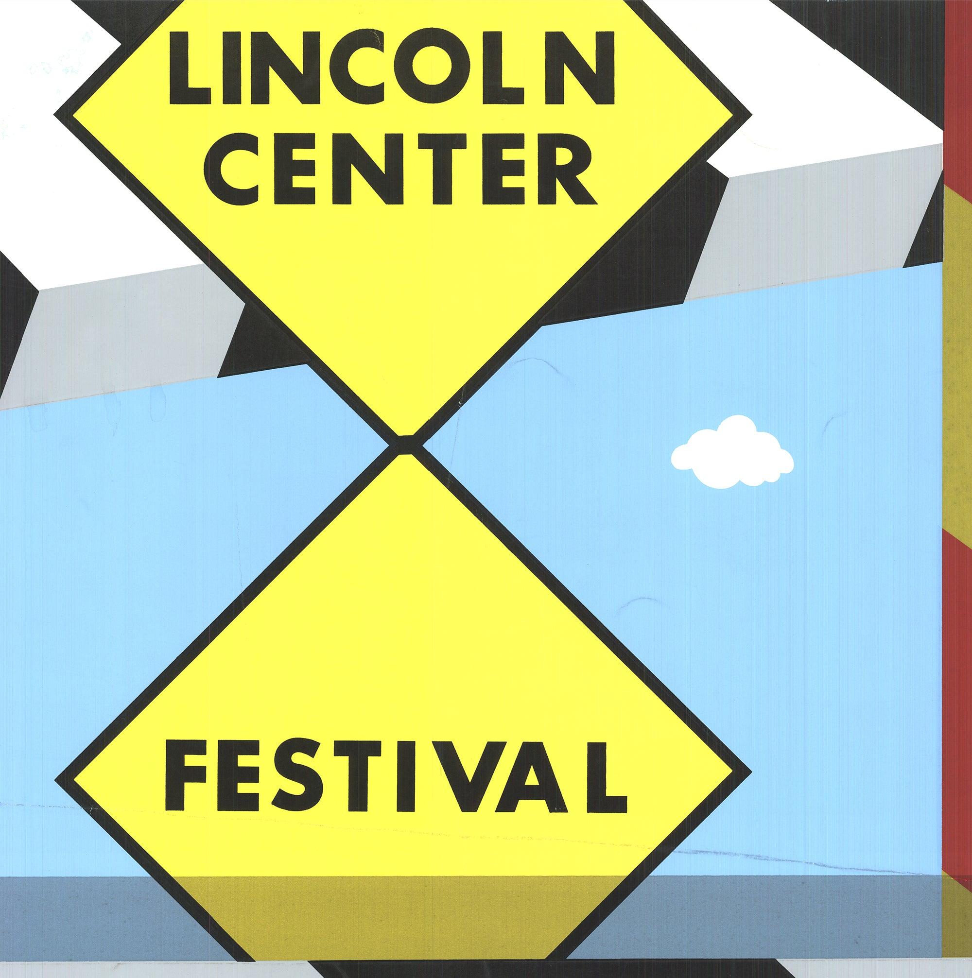 1968 Allan D'Arcangelo 'Lincoln Center Festival' Screen Print Pop Art Vintage For Sale 1