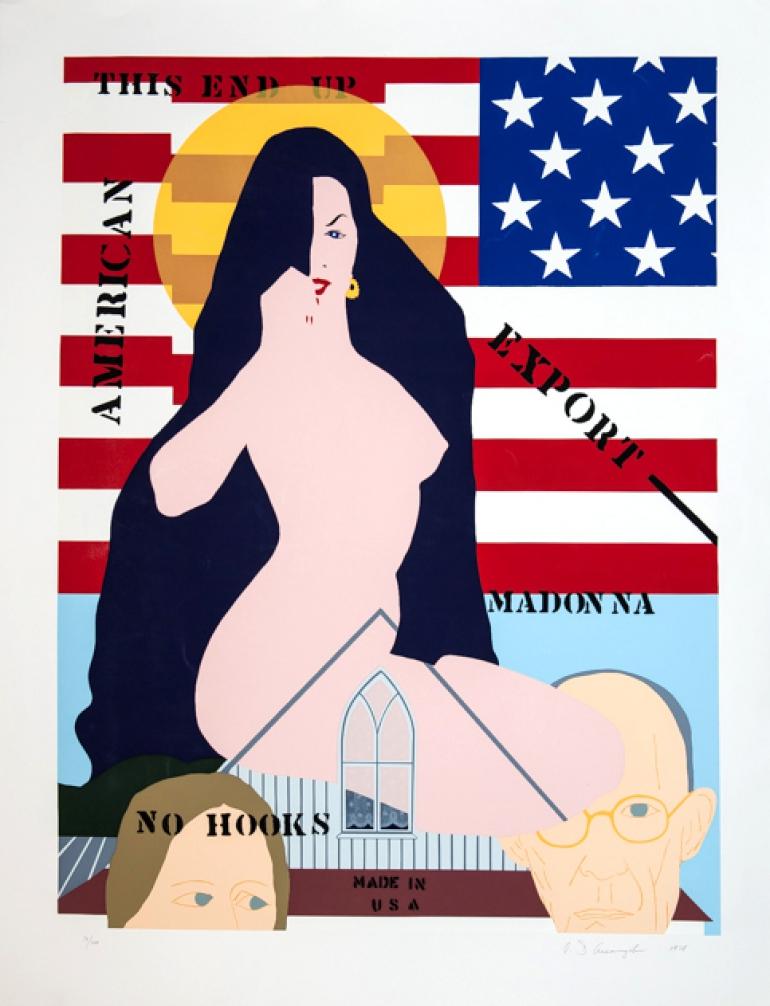 American Madonna No. 1, Signed Pop Art Screenprint by Allan D'Arcangelo