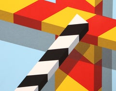 Descent from the Cross, Pop Geometric Silkscreen by Alan D'Arcangelo