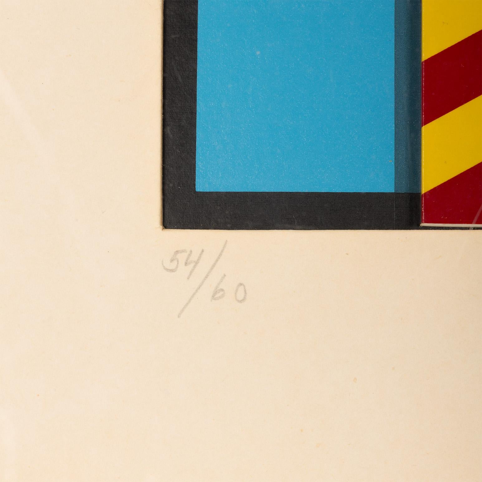 Landscape (Highway) - Beige Abstract Print par Allan D'Arcangelo