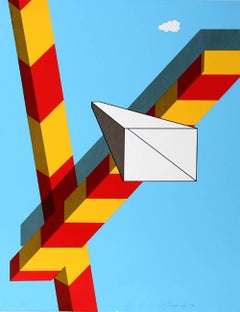 Paisaje, Serigrafía Pop Art de Allan D'Arcangelo