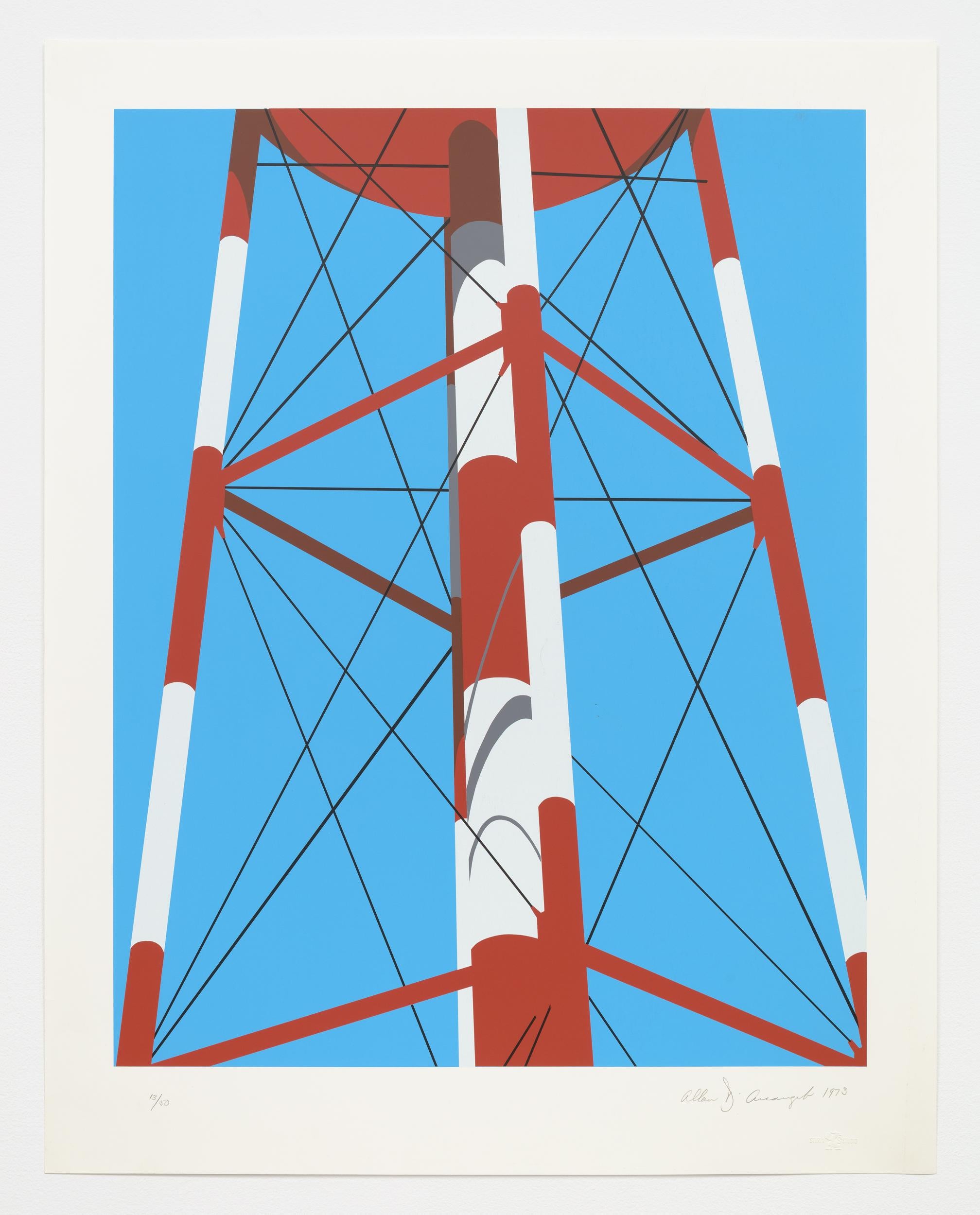 Watertower III - Print by Allan D'Arcangelo