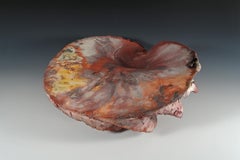 "Earth's Turbulence", textured ceramic in pinks and golds