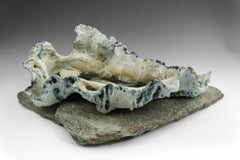 "From the Sea", ocean blue textured ceramic, embodies the essence of clay 