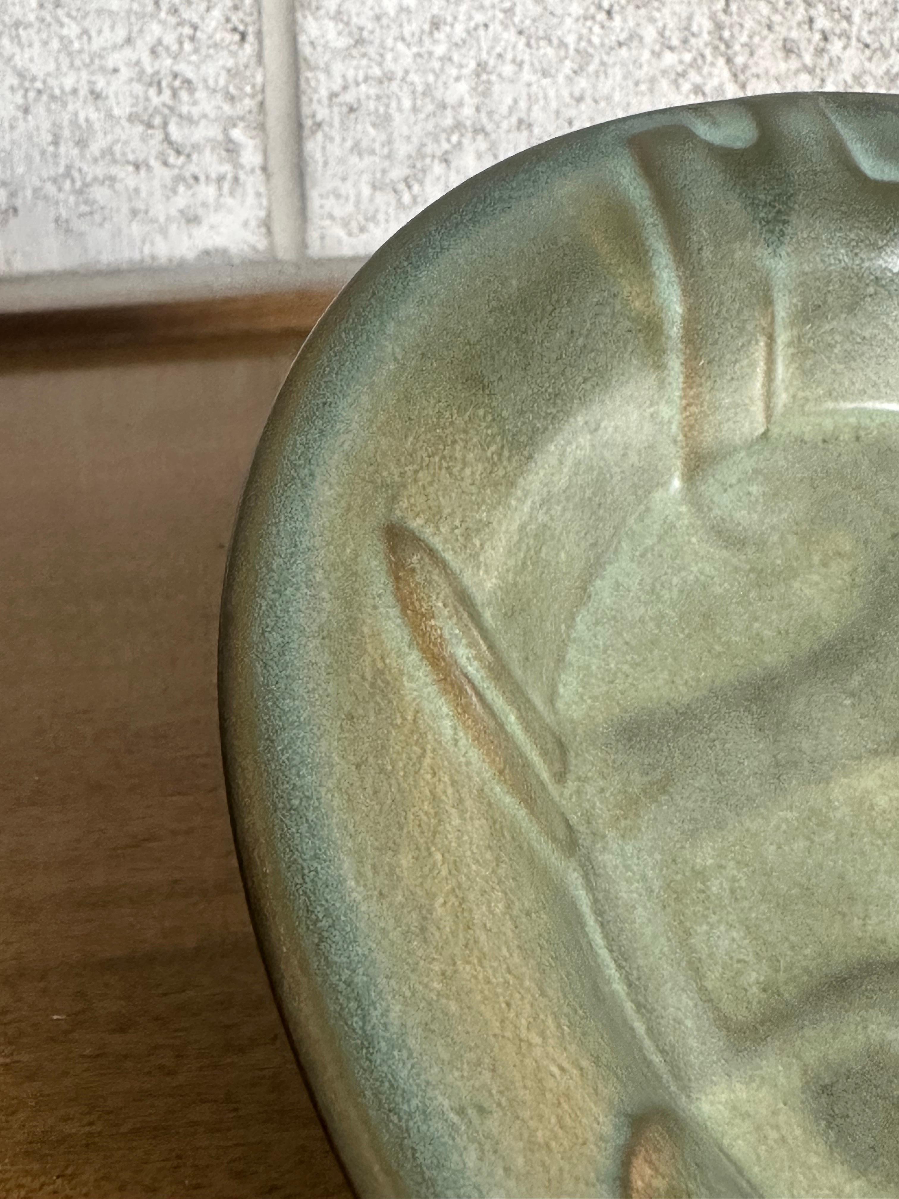Allan Ebeling for Bo-Fajans Art Deco Low Bowl For Sale 2
