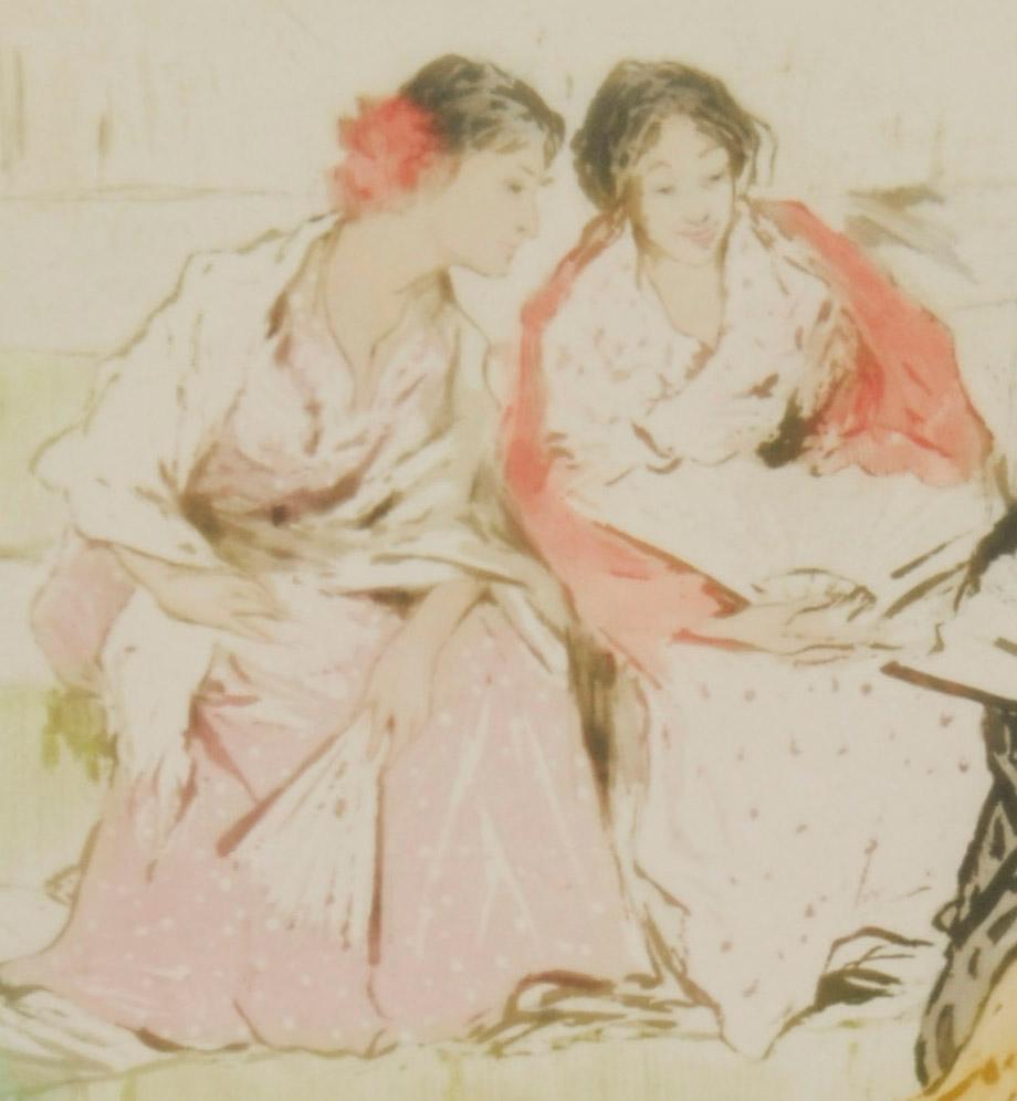 A la Corrida
Color aquatint, c. 1900
Signed 