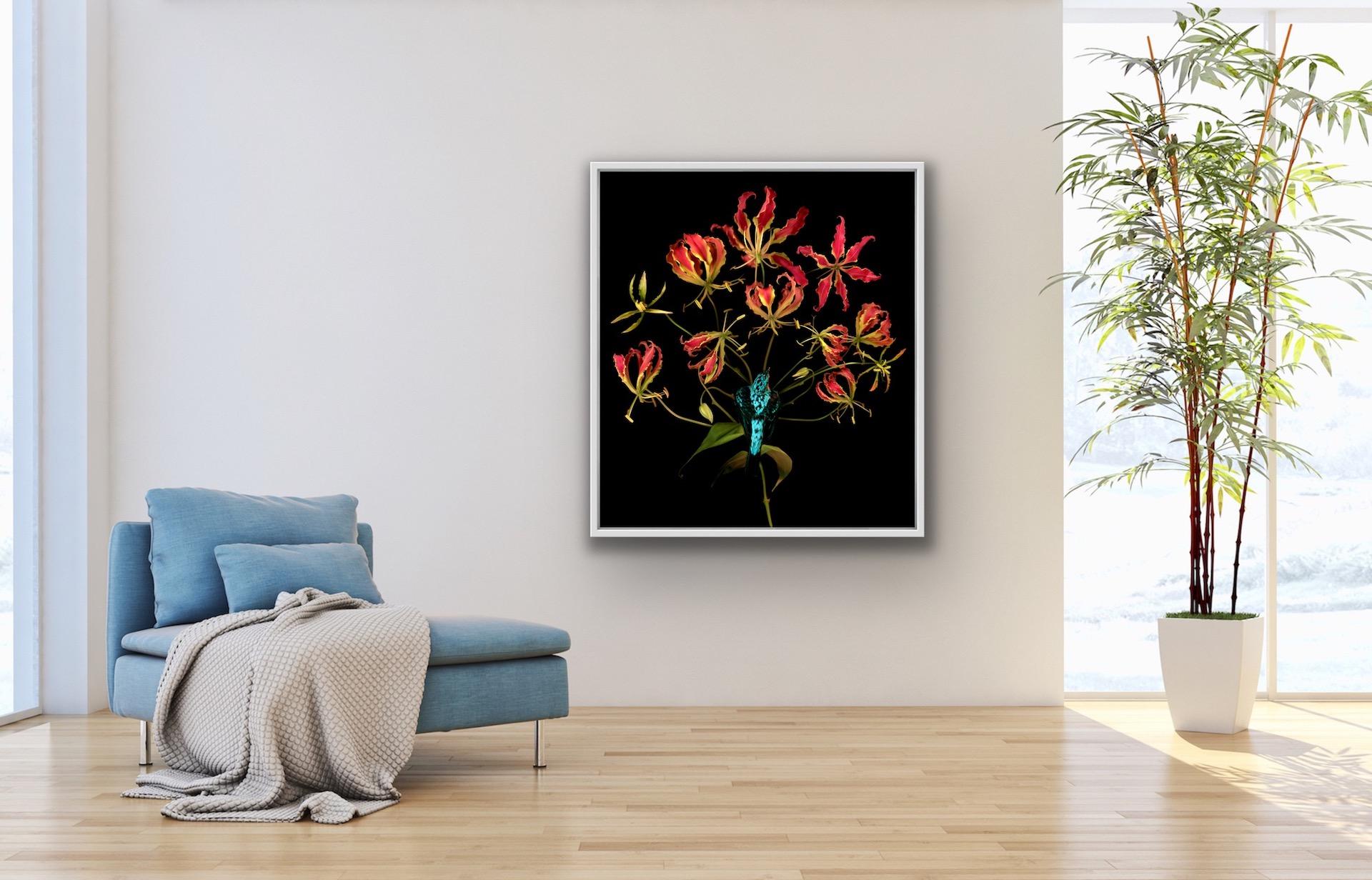Allan Forsyth, Flame Flight, Art contemporain, Art floral, Art en ligne en vente 5