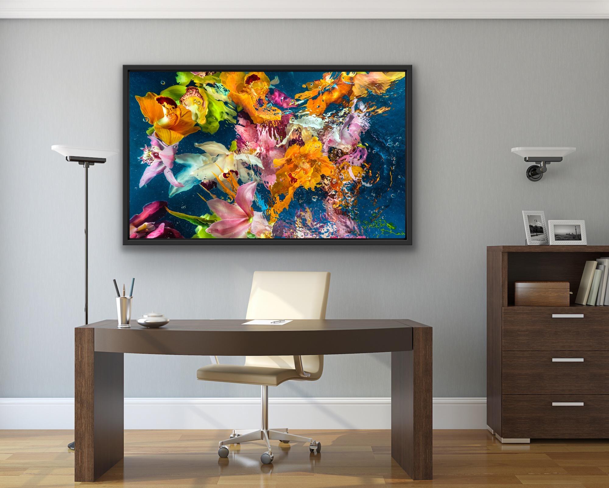 Aqua Flora No6, , limitierte Auflage Chromagenic Photographic Print Große geblümte Kunst im Angebot 5