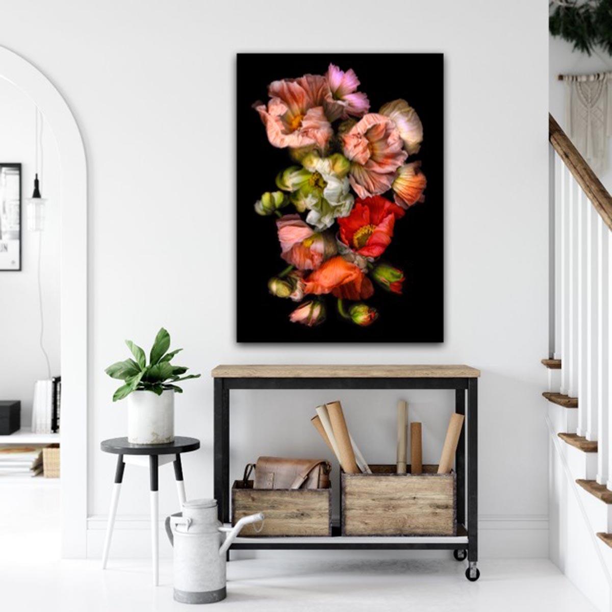 Schwarzes Pelz, Allan Forsyth, Fotografie, Blumenkunst, Dramatisches Kunstwerk, groß im Angebot 1