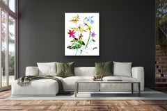 Gentle Spirit No 12, Statement Art floreale, arte contemporanea luminosa