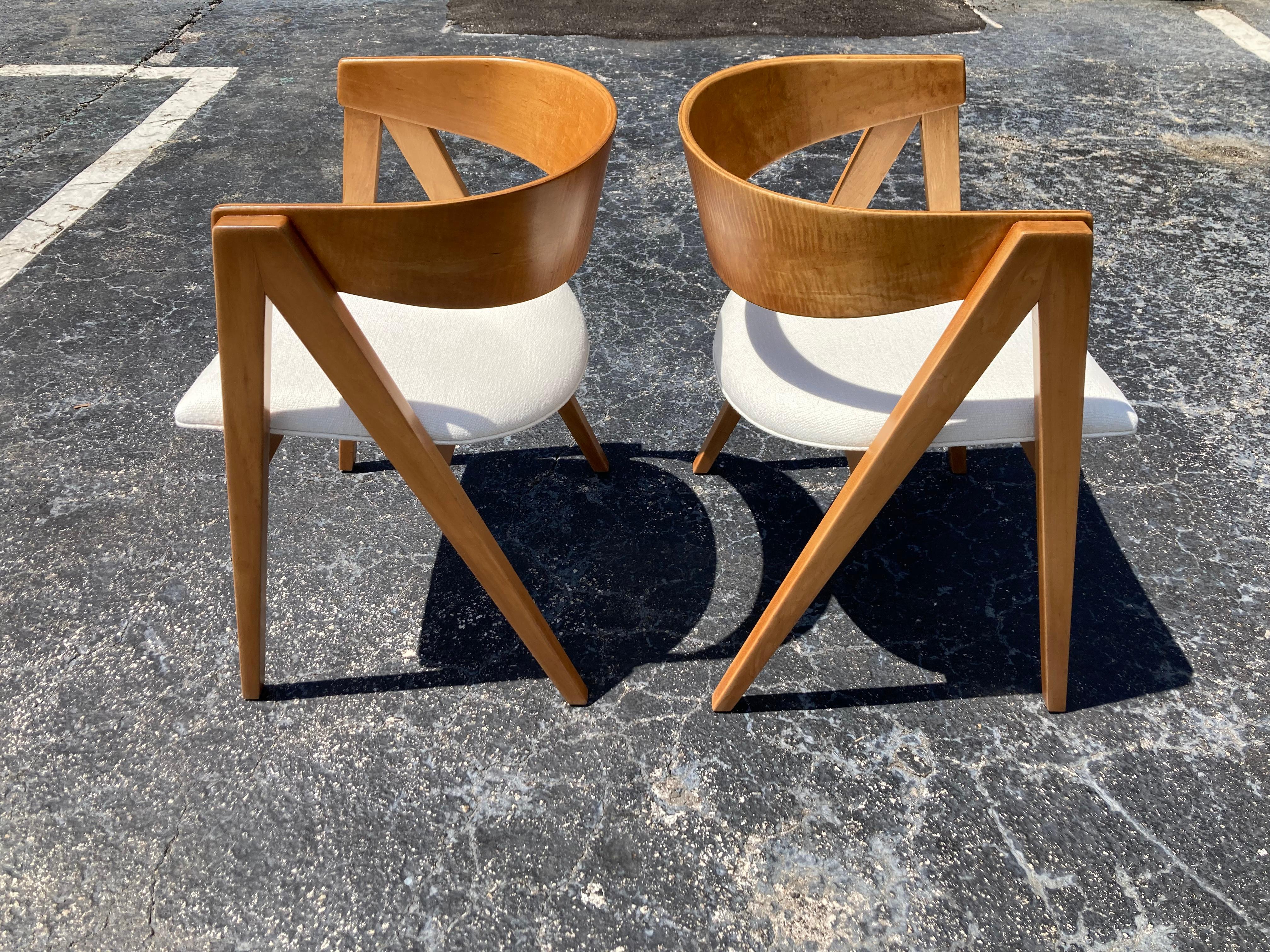 Mid-Century Modern Allan Gould Chairs, Mid Century Modern  For Sale