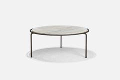 Allan Gould, Coffee Table, Iron, Carrara Marble, USA, 1950s