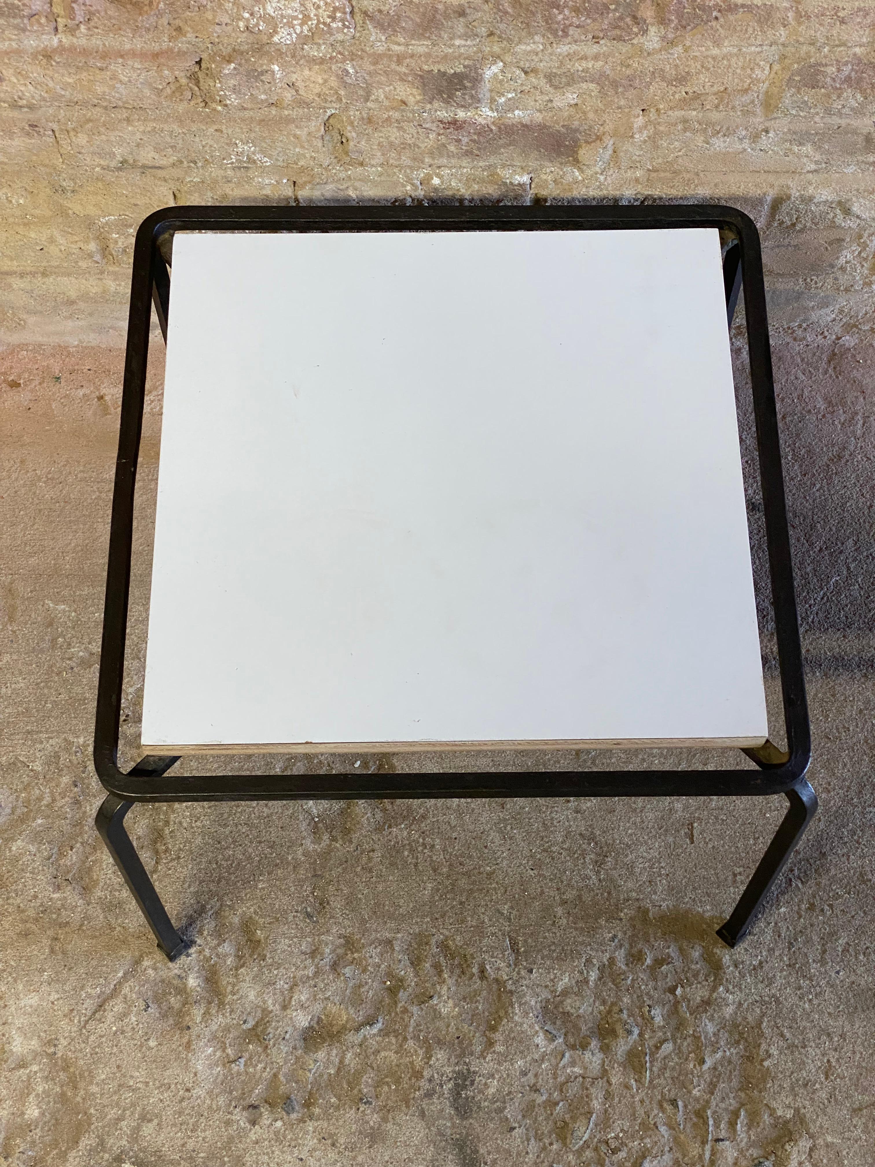 Allan Gould for Reilly-Wolff Laminate and Iron End Table 1