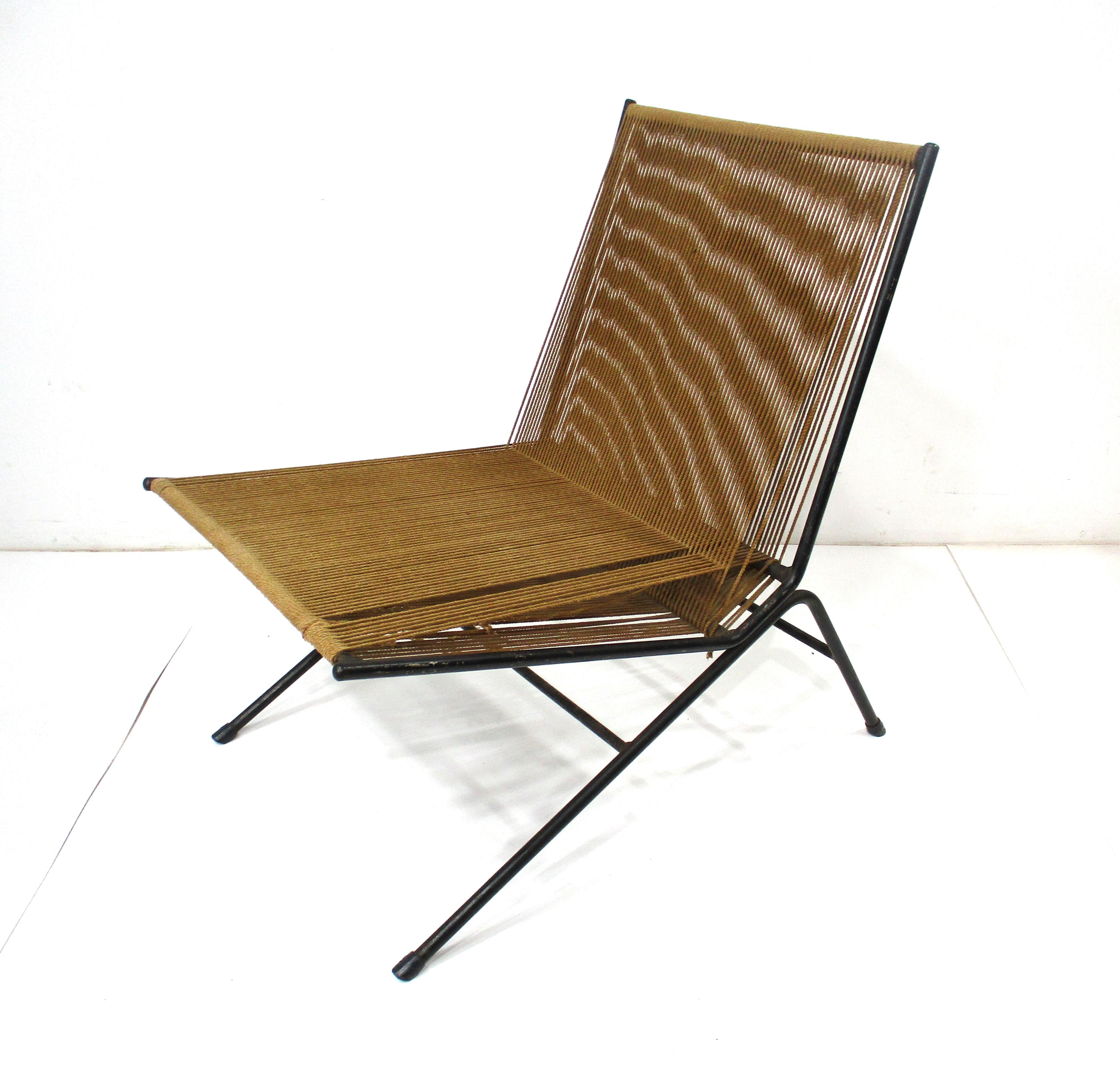 Allan Gould Mid Century String Lounge Chair  For Sale 2