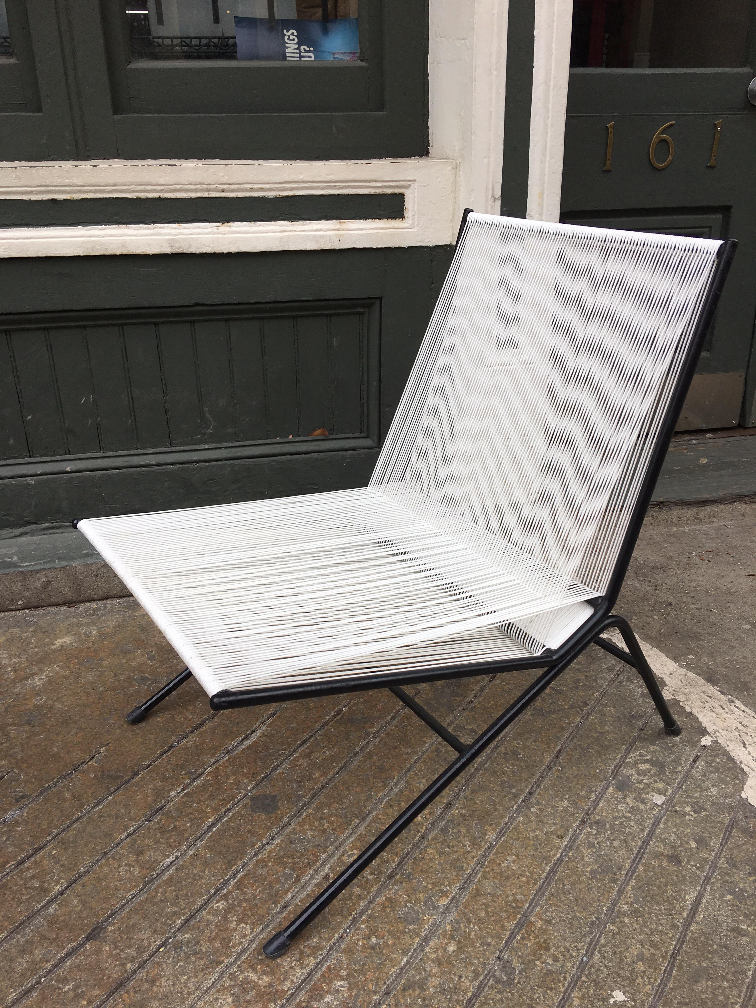 Mid-Century Modern Allan Gould Pair of Bow String Chairs