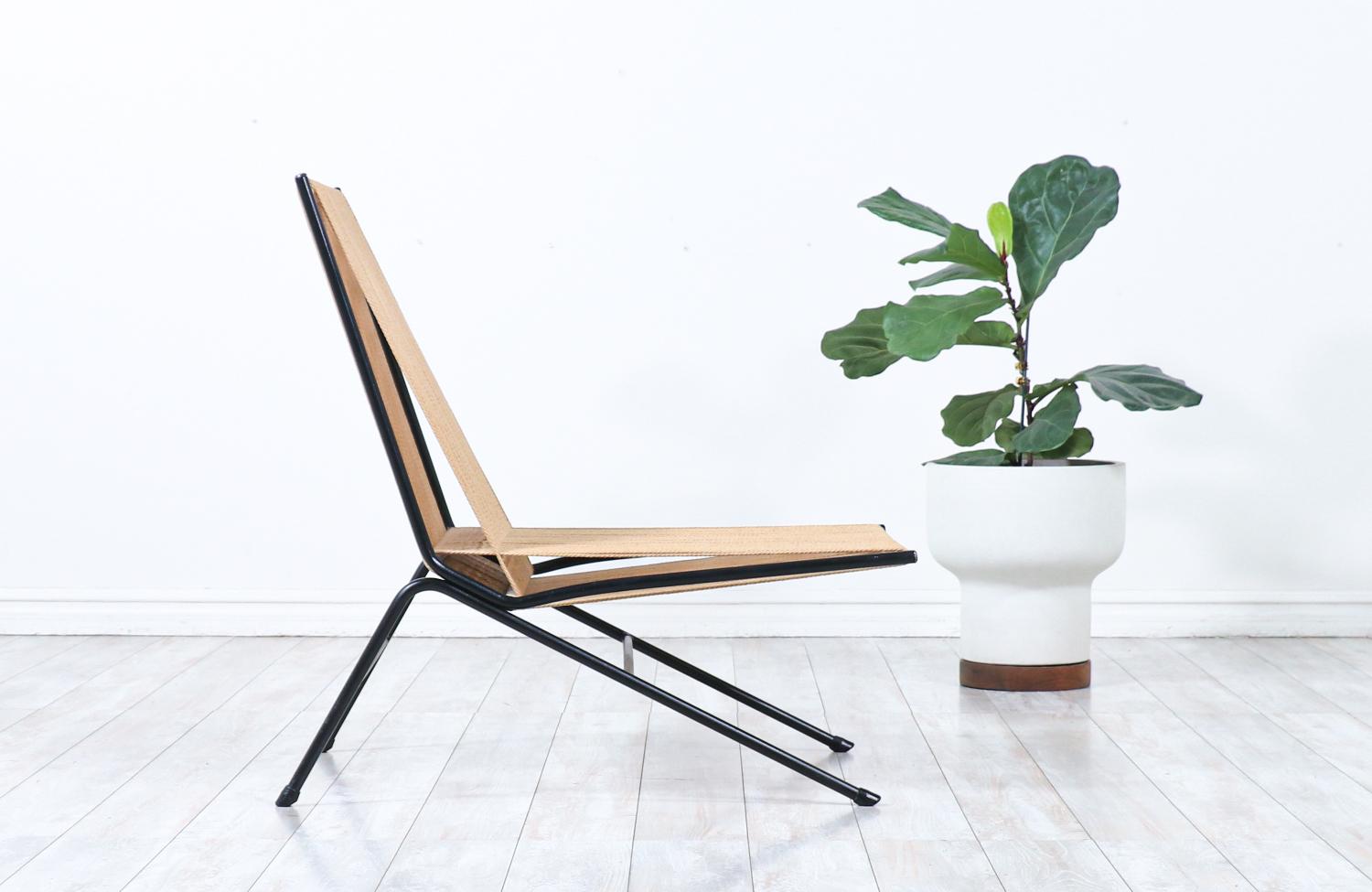 Mid-Century Modern Expert en restauration - Allan Gould String Lounge Chair pour Functional Furniture en vente