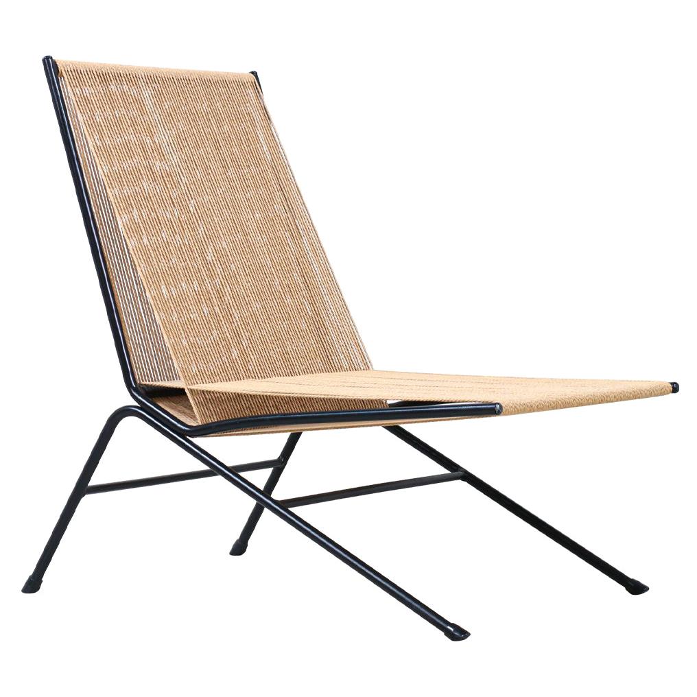 Expertly Restored - Allan Gould String Lounge Chair for Functional Furniture For Sale