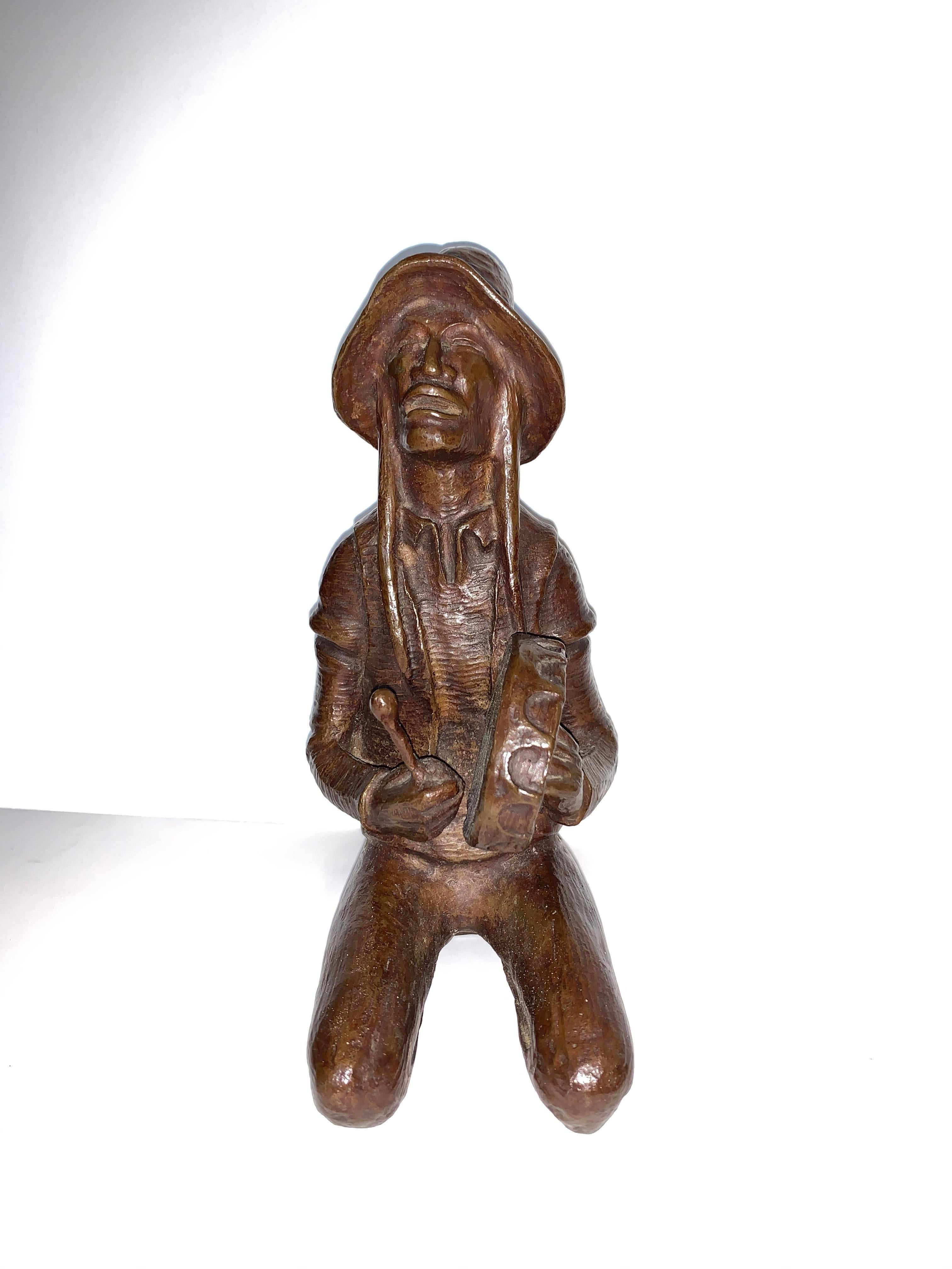 Indian Drummer Bronze Edition 8/29 For Sale 1