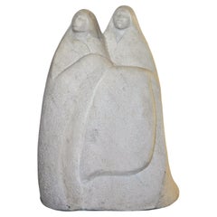 Allan Houser Marble Sculpture - Two Figures