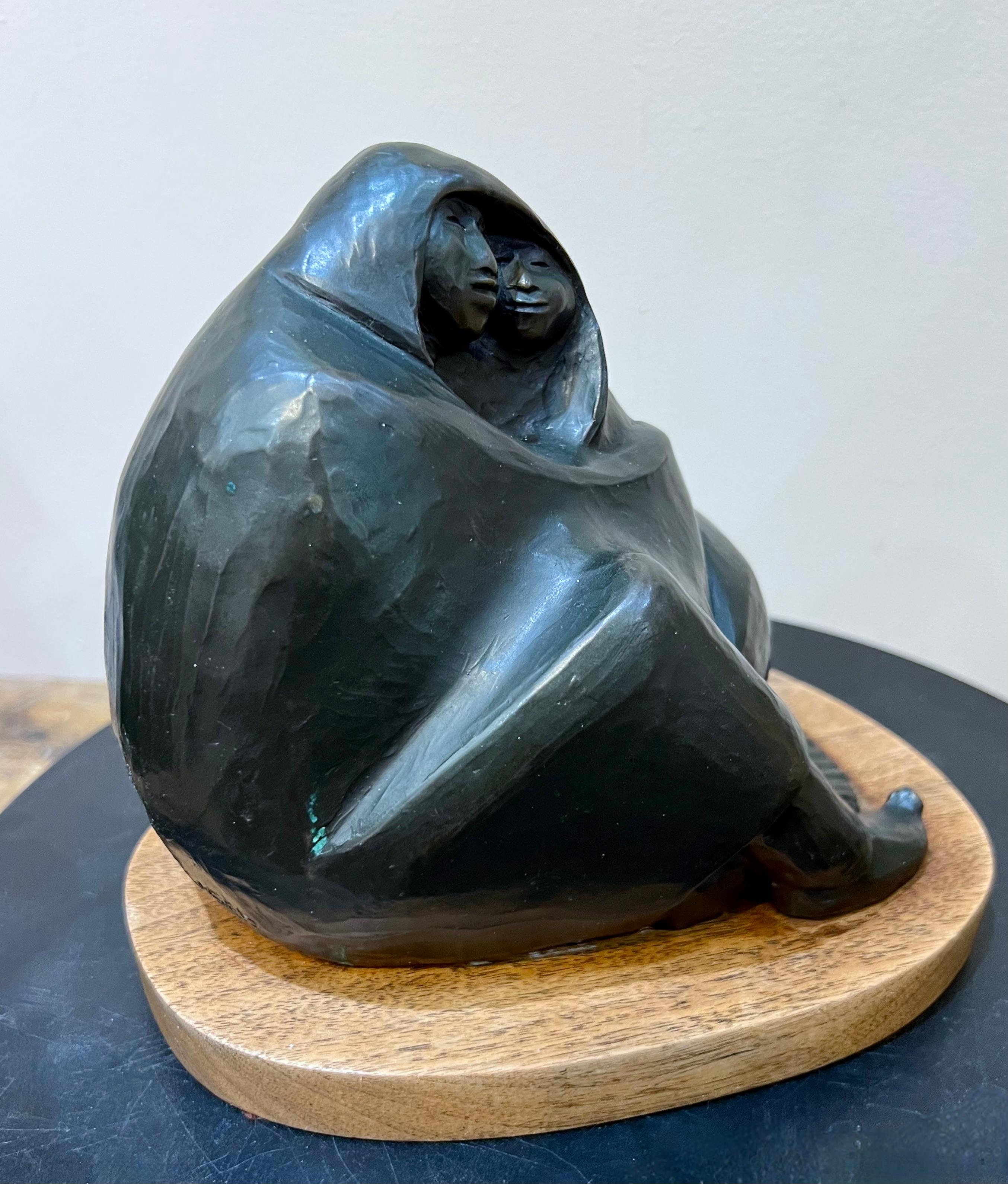 Apache Lovers, bronze, sculpture, Allan Houser, figurative, limited edition For Sale 2