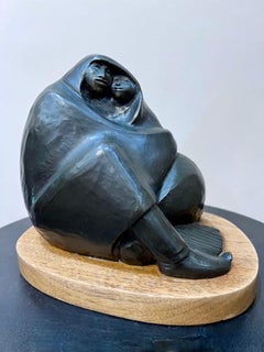 Apache Lovers, bronze, sculpture, Allan Houser, figurative, limited edition