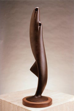 Desert Breeze, Sculpture by Allan Houser Haozous, Bronze, Cloaked Figures