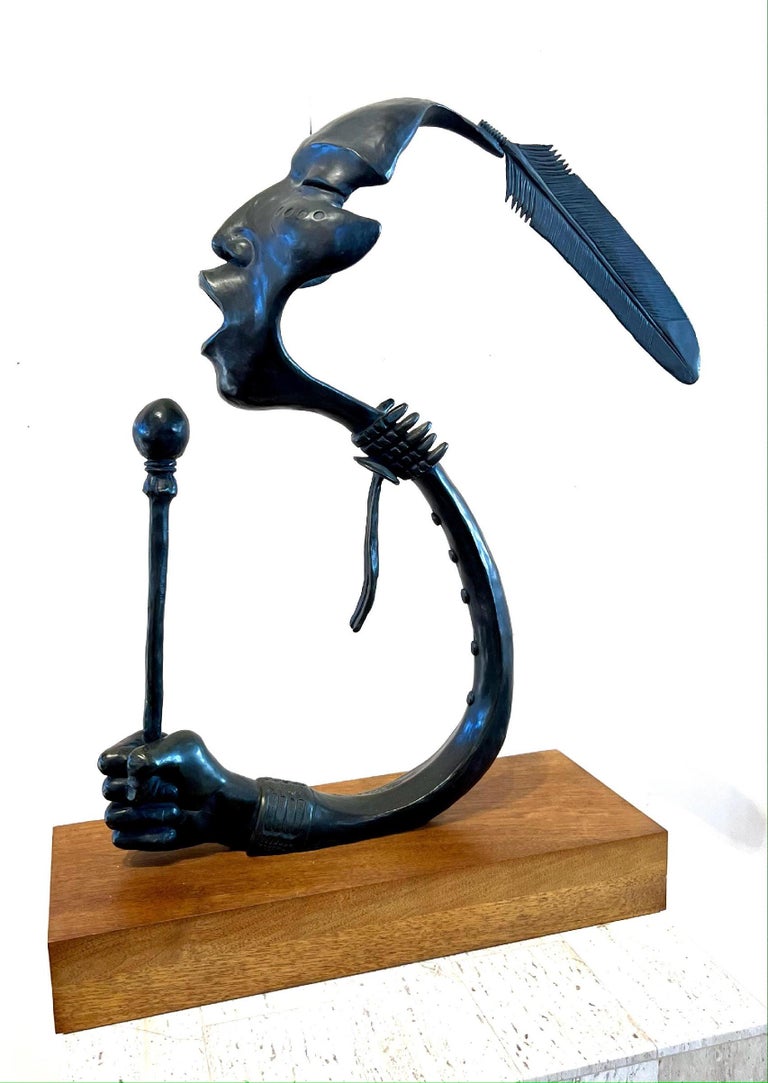 Allan Houser - Lead Singer, bronze, sculpture, Allan Houser, Native