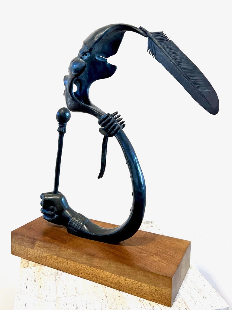 Allan Houser Lead Singer, bronze, sculpture, Allan Houser, Native