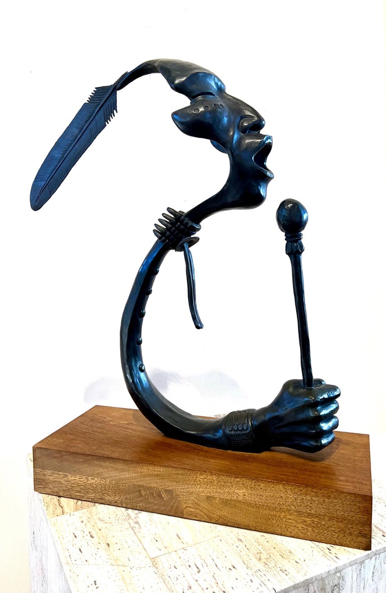 Allan Houser - Lead Singer, bronze, sculpture, Allan Houser, Native