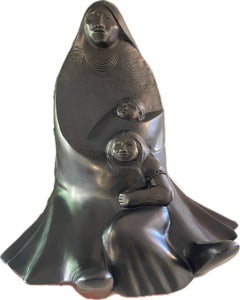 My Children, by Allan Houser, Apache, Mother, children, bronze, sculpture